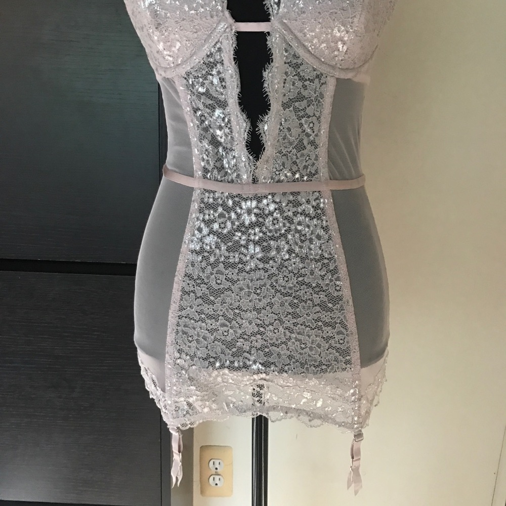 SOLD OUT VS  pink & metallic silver lingerie - Picture 2 of 8